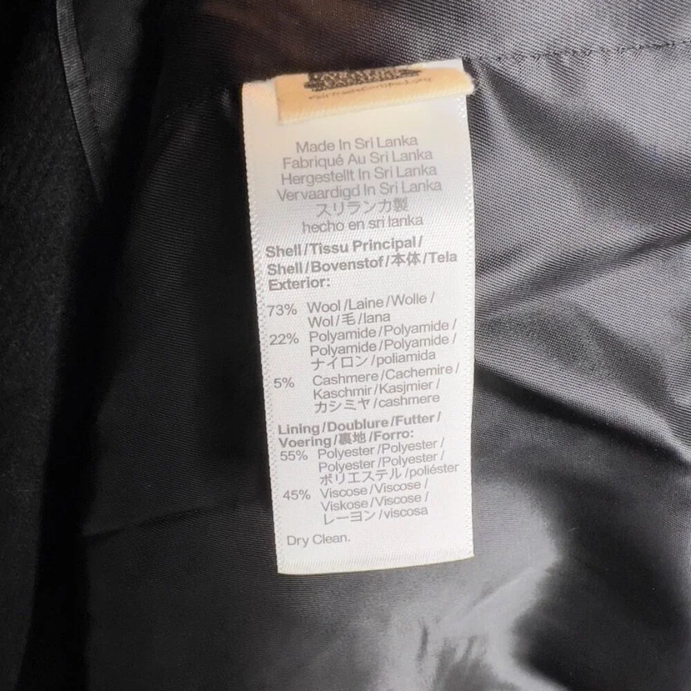 Madewell Womens $298 Blazer Coat in Insuluxe Fabric Black Size 6 NT120 - Picture 9 of 11